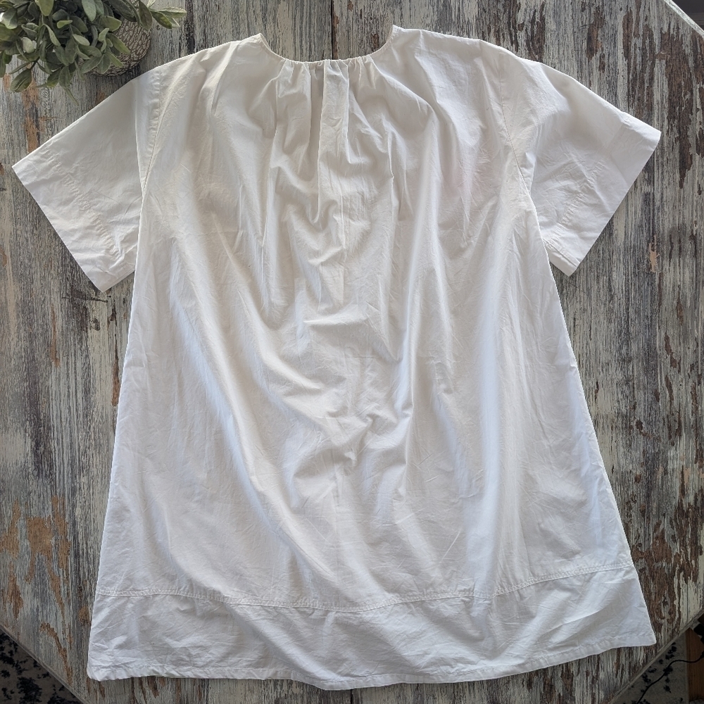 G. Label By Goop Cotton Oversized Dress Womens 6 White - Picture 8 of 8